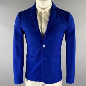 HAN KJOBENHAVN Size S Blue Cobalt Wool Blend Sport Coat